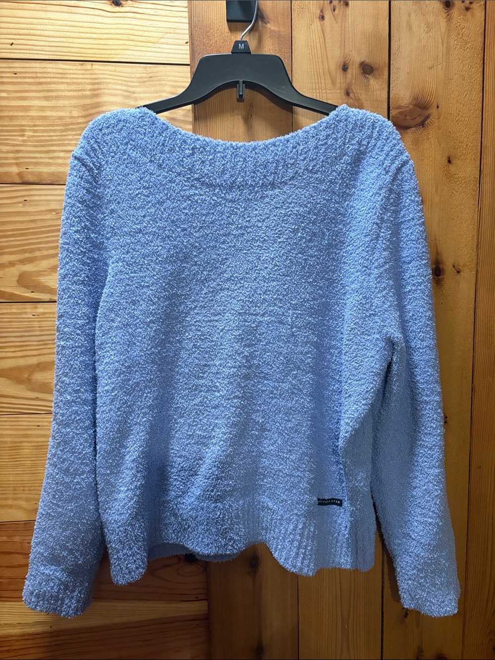 Southern Marsh Light Blue Textured Crewneck Sweater